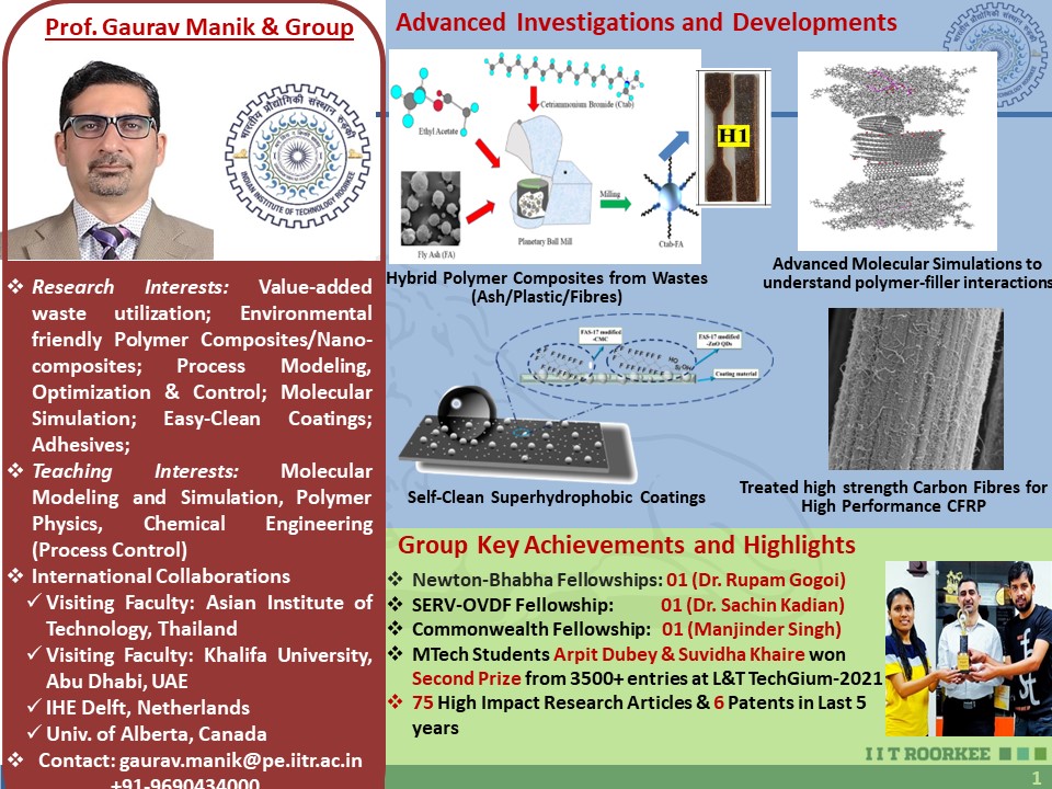 Prof. Gaurav Manik Research Area
